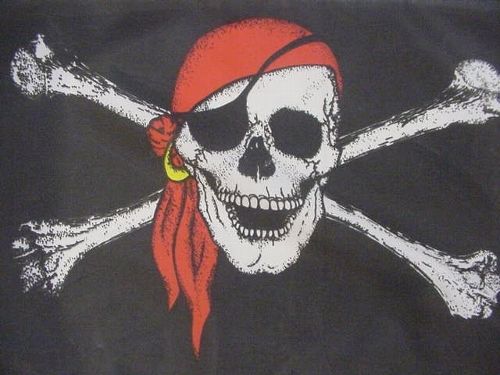 Flagge ,,Pirat" mit Kopftuch, 90x60